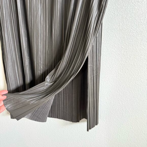 Max Mara Osso Pleated Dary Gray Tunic Women’s Large NWT - Picture 4 of 8